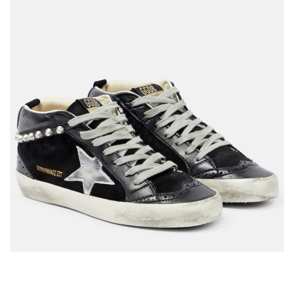 Golden Goose Mid-Star Suede & Leather Women’s Sneakers Sz 7 Private Edt #8/350